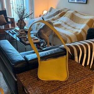 Status Anxiety Yellow Leather Shoulder Bag